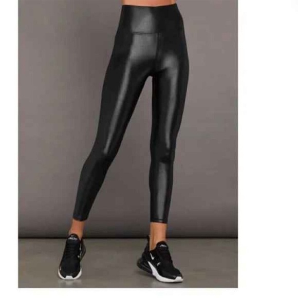 Carbon 38 black metallic leggings - Picture 1 of 9